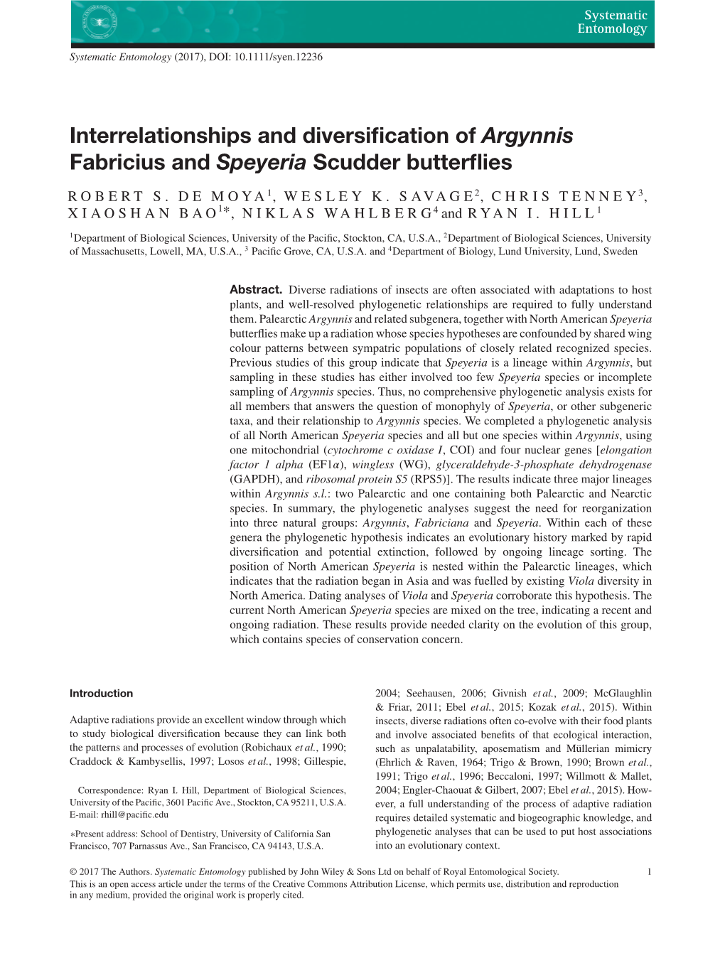 Argynnis and Speyeria Diversification 3