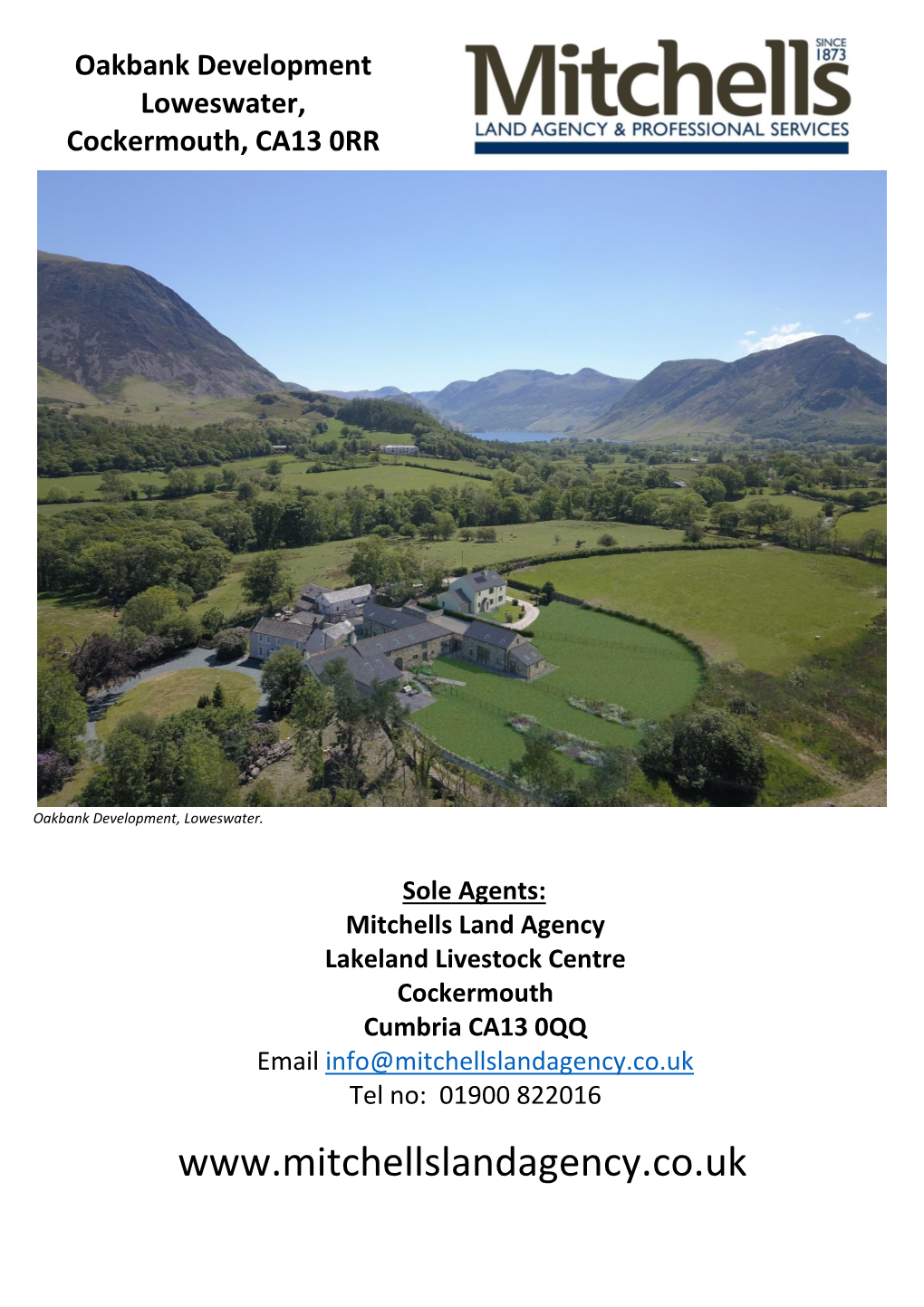 Oakbank Development Loweswater, Cockermouth, CA13 0RR