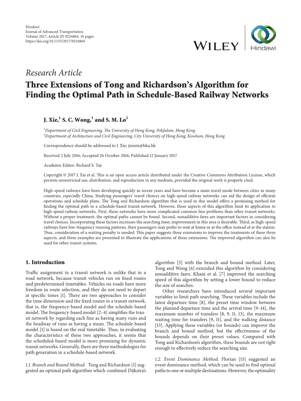 Three Extensions of Tong and Richardson's Algorithm for Finding