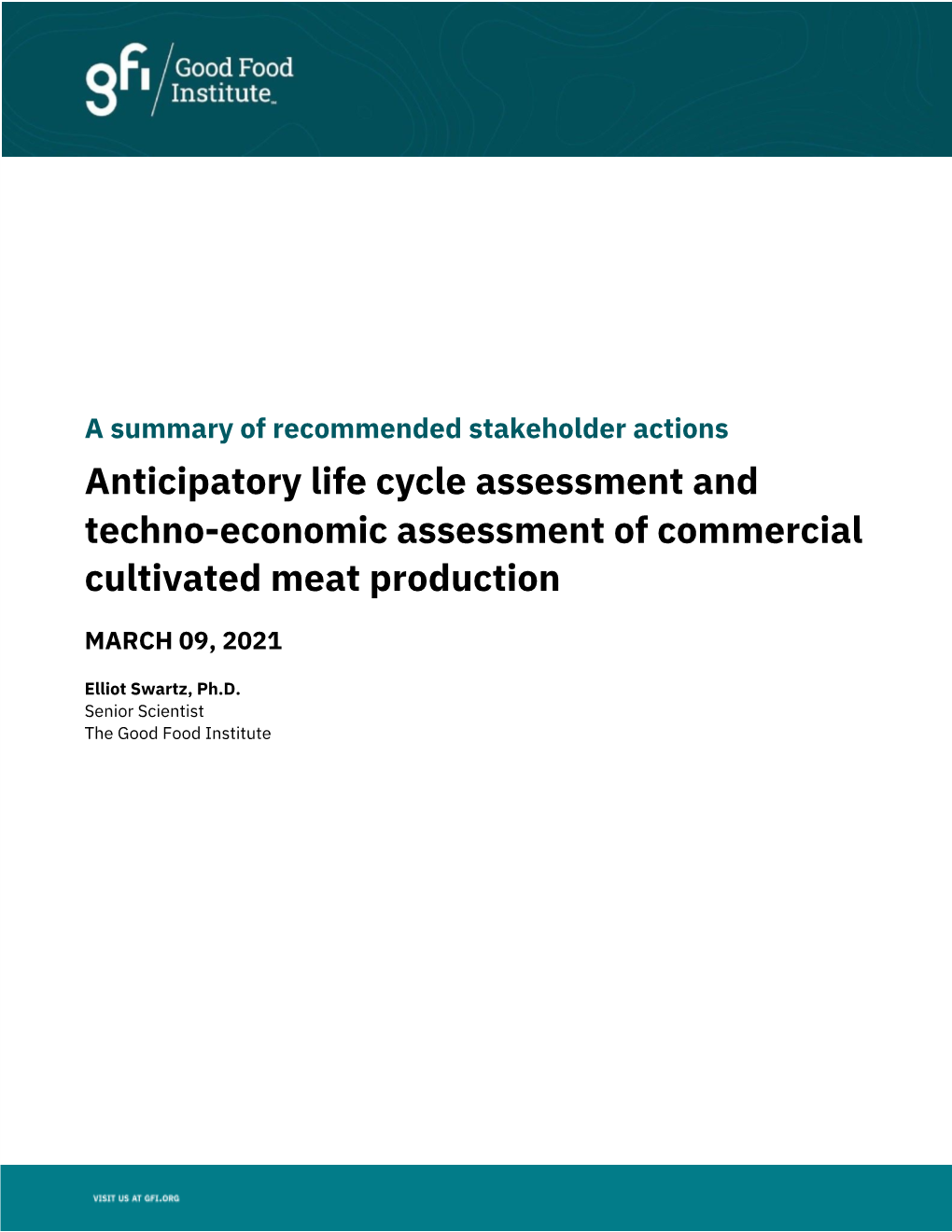 Anticipatory Life Cycle Assessment and Techno-Economic Assessment of Commercial Cultivated Meat Production