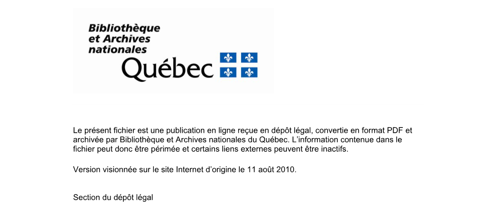 Tourisme Québec Newsletter