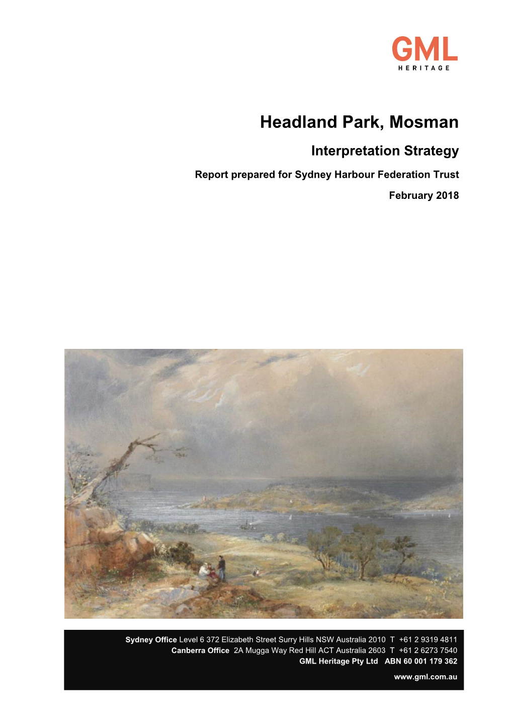 Headland Park, Mosman Interpretation Strategy