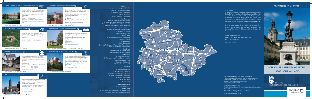 Schlösser . Burgen . Gärten Historische Anlagen