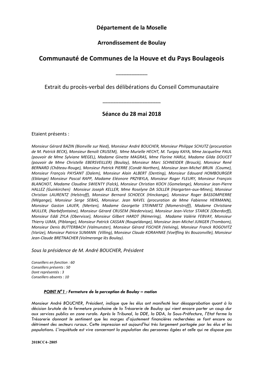 Communauté De Communes De La Houve Et Du Pays Boulageois