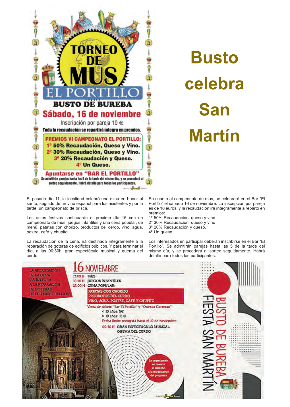 Busto Celebra San Martín