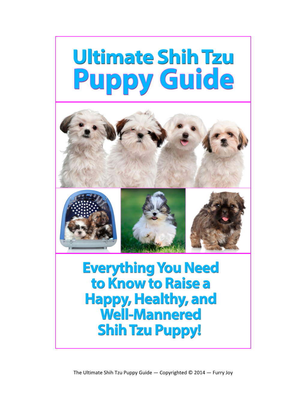 The Ultimate Shih Tzu Puppy Guide — Copyrighted © 2014 — Furry Joy 2