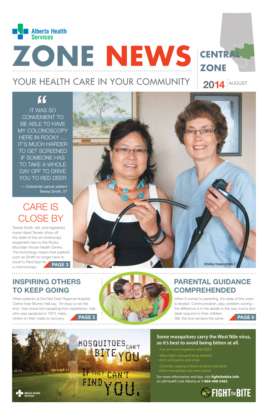 CENTRAL Zone NEWS Zone Your Health Care in Your Community 2014 August