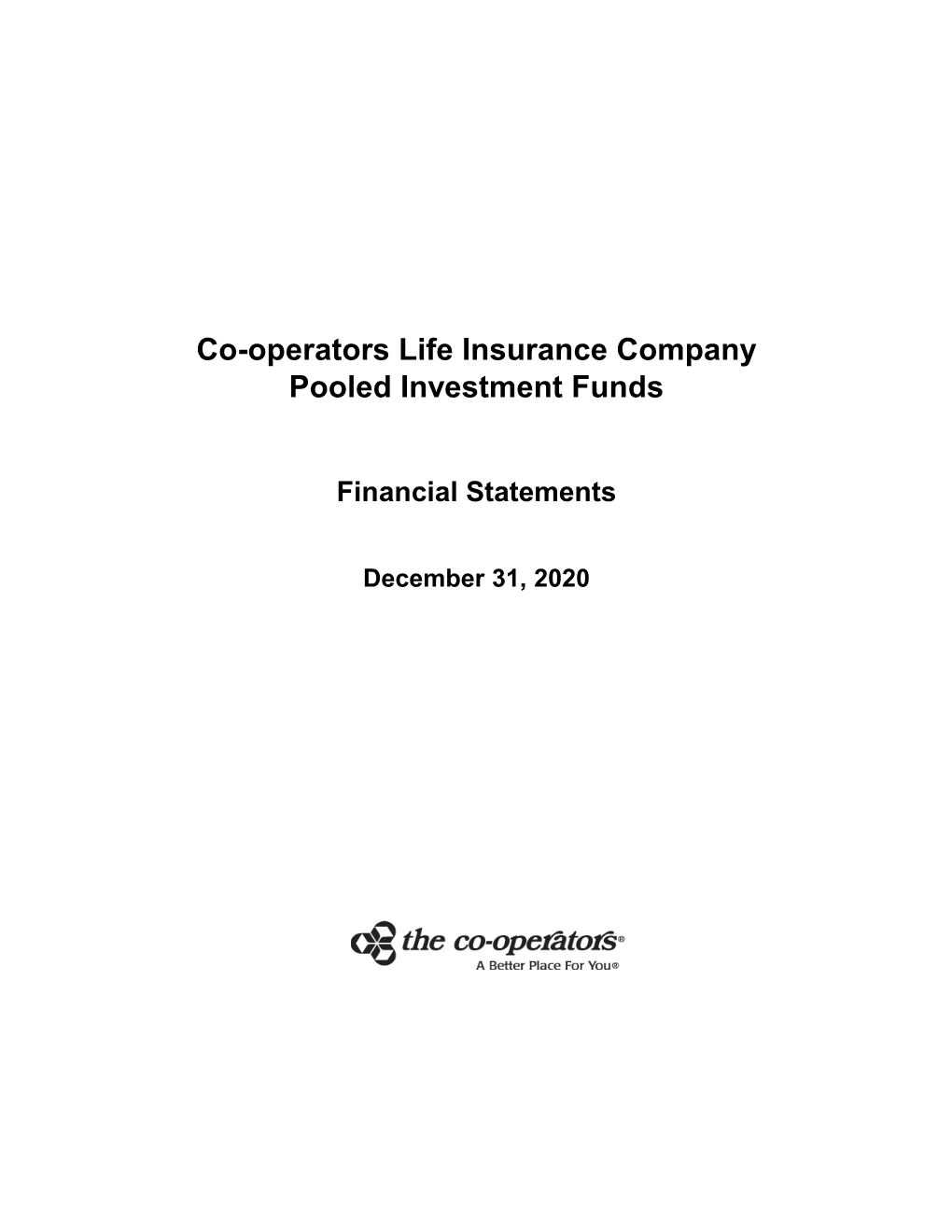 Co-Operators Life Insurance Company Pooled Investment Funds