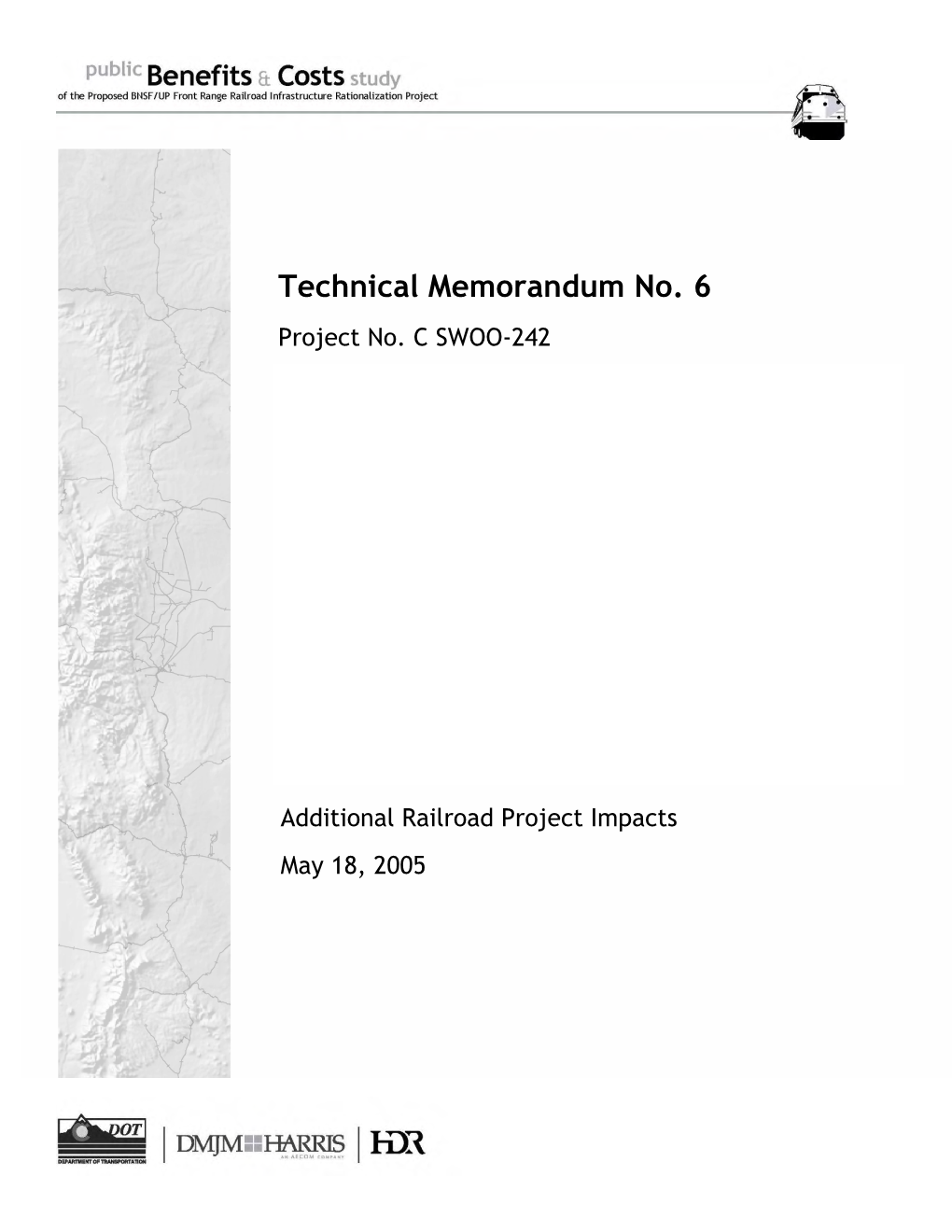 Technical Memorandum No. 6 Project No