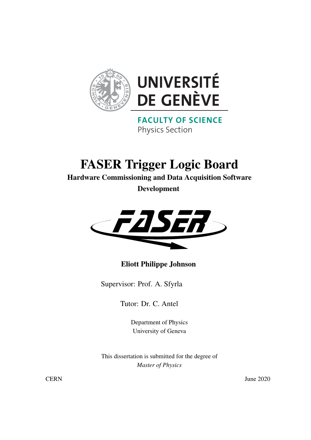 FASER Trigger Logic Board Hardware Commissioning and Data Acquisition Software Development FASER