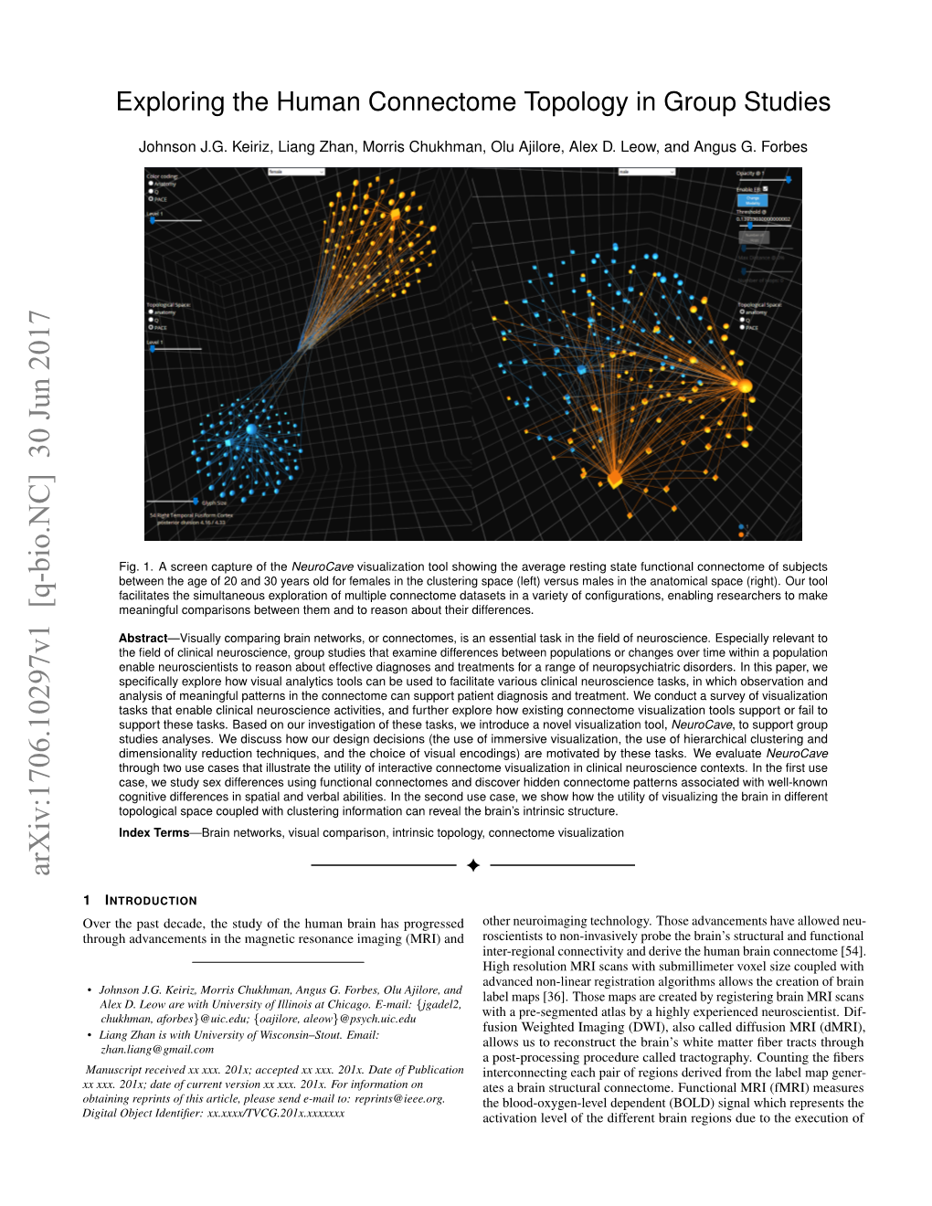 Exploring the Human Connectome Topology in Group Studies