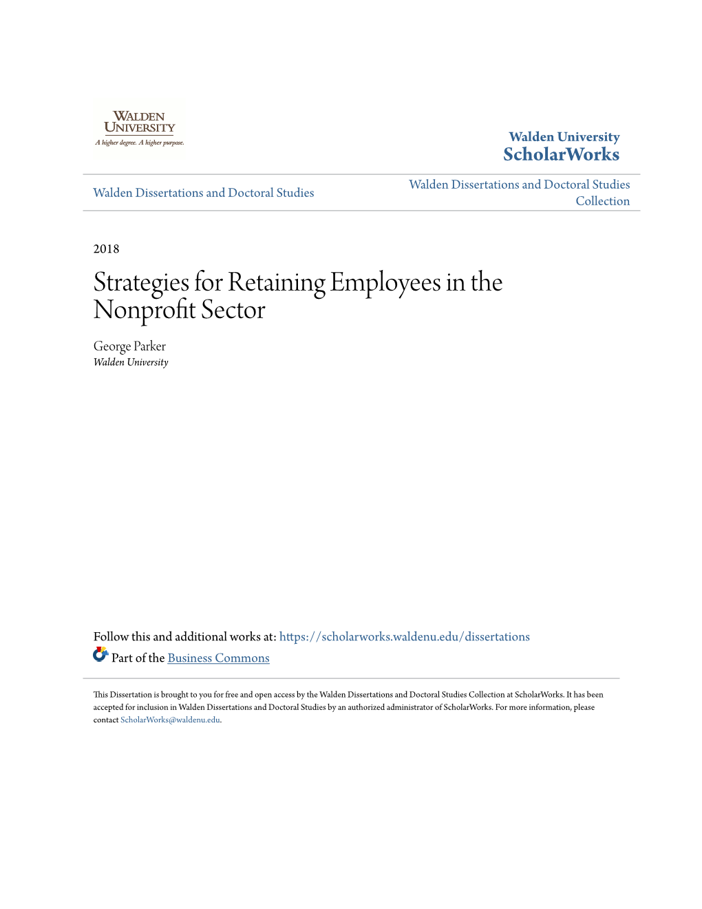 Strategies for Retaining Employees in the Nonprofit Sector