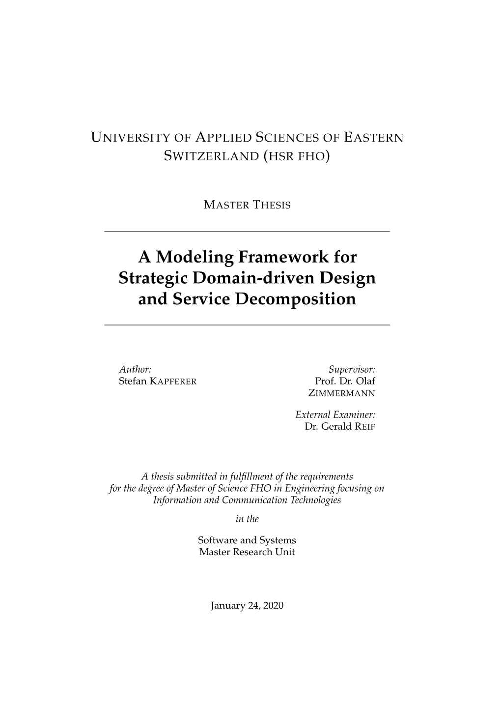 A Modeling Framework for Strategic Domain-Driven Design and Service Decomposition