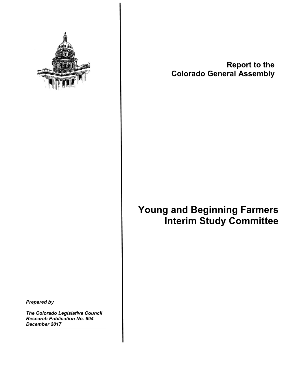 Young and Beginning Farmers Interim Study Committee