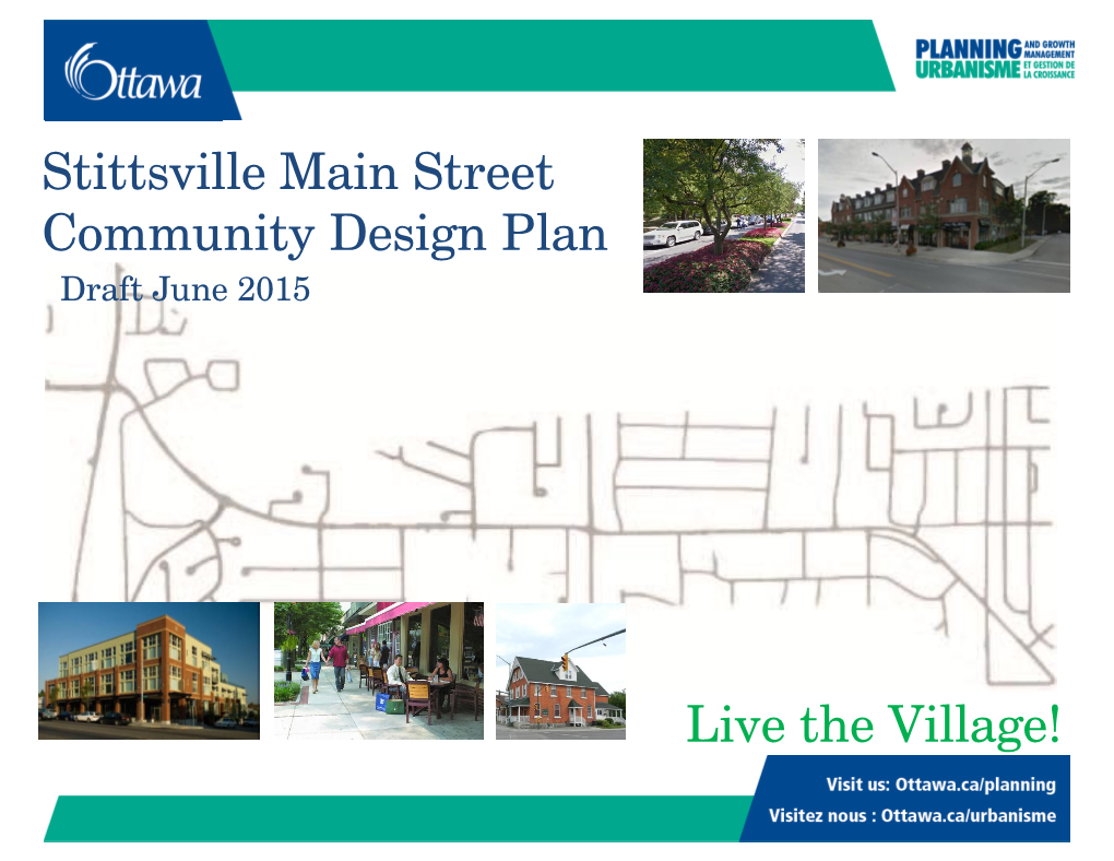Stittsville Main Street Community Design Plan Draft June 2015