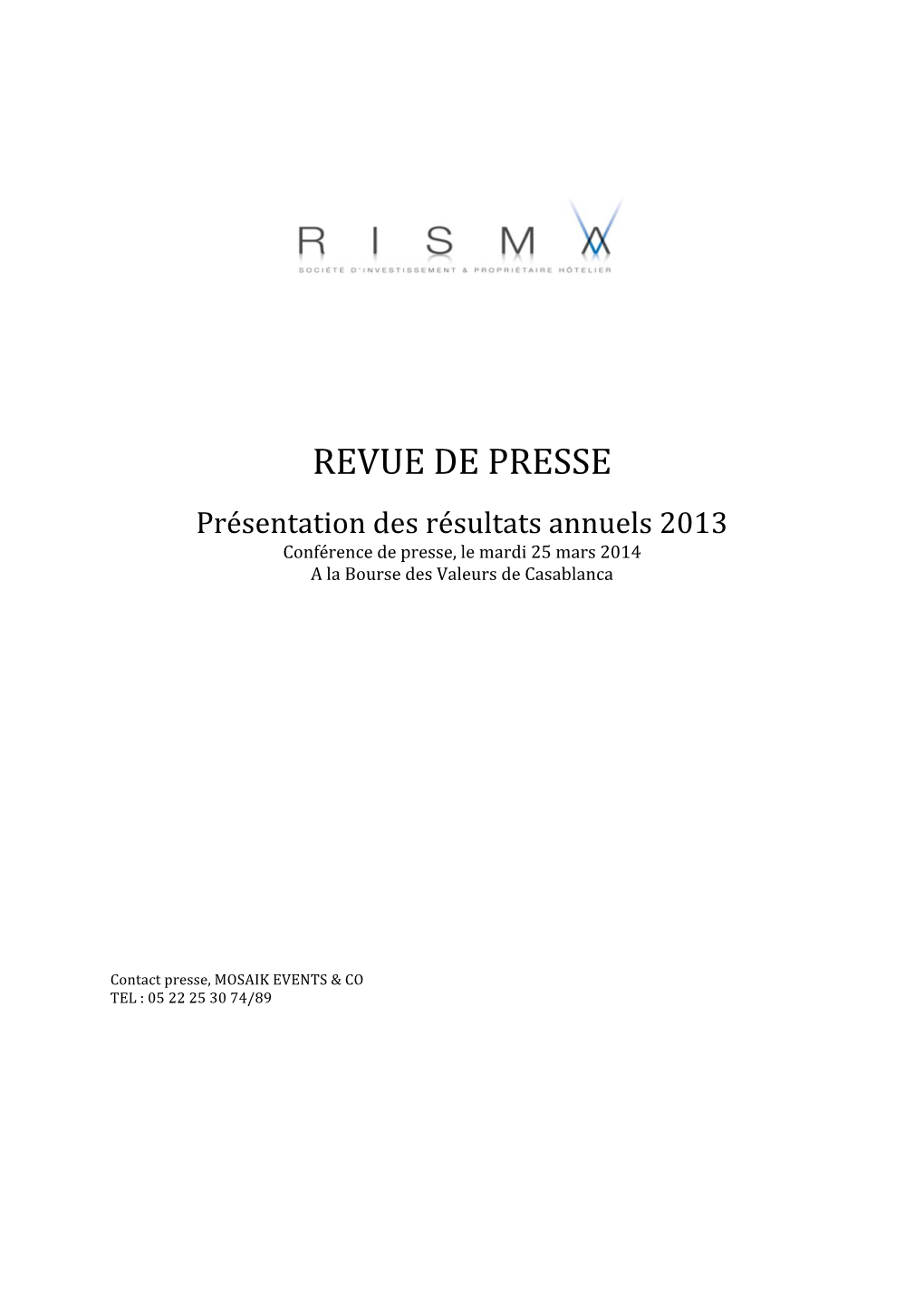 Revue De Presse