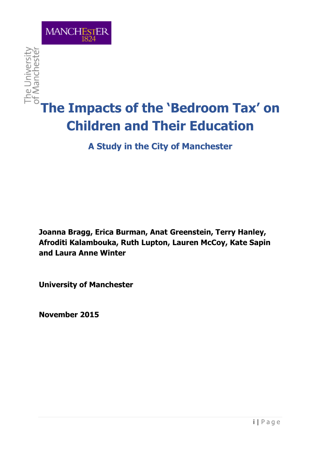 Bedroom Tax’ on Children and Their Education