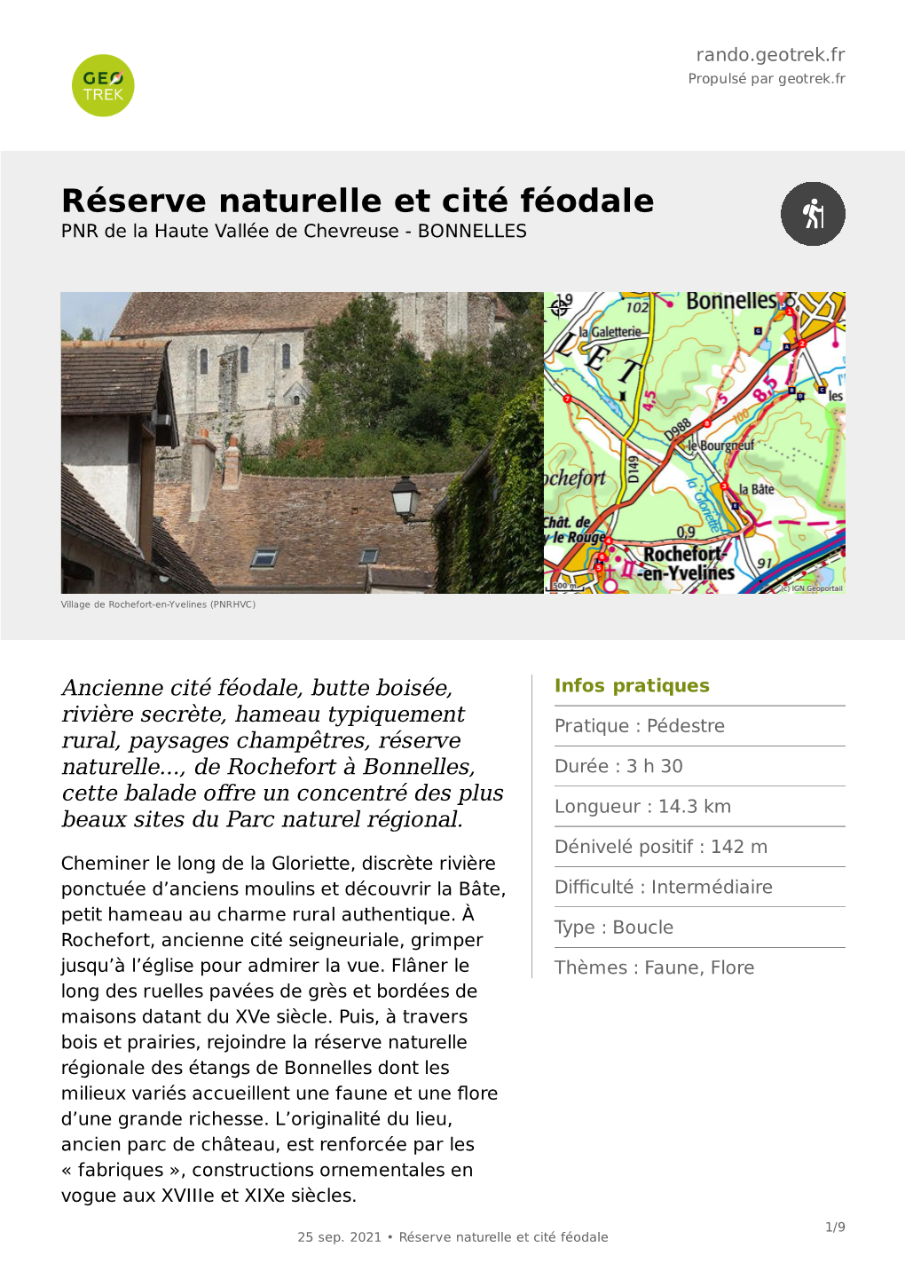 Réserve Naturelle Et Cité Féodale PNR De La Haute Vallée De Chevreuse - BONNELLES