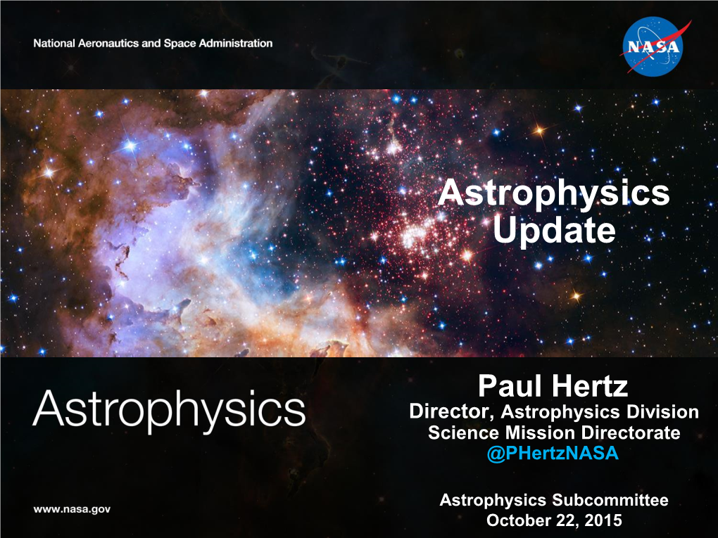 Astrophysics Update