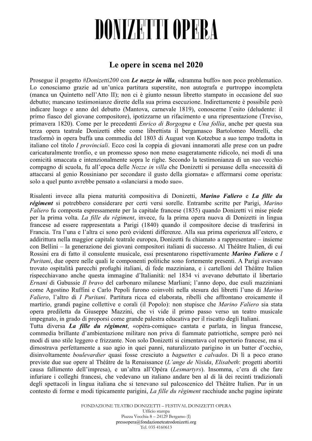 Le Opere in Scena.Pdf