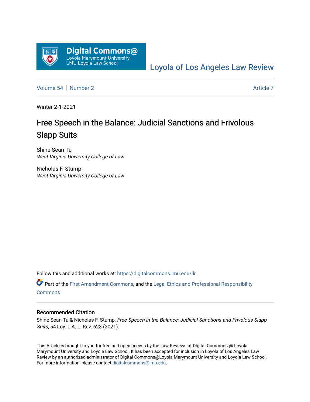 Judicial Sanctions and Frivolous Slapp Suits