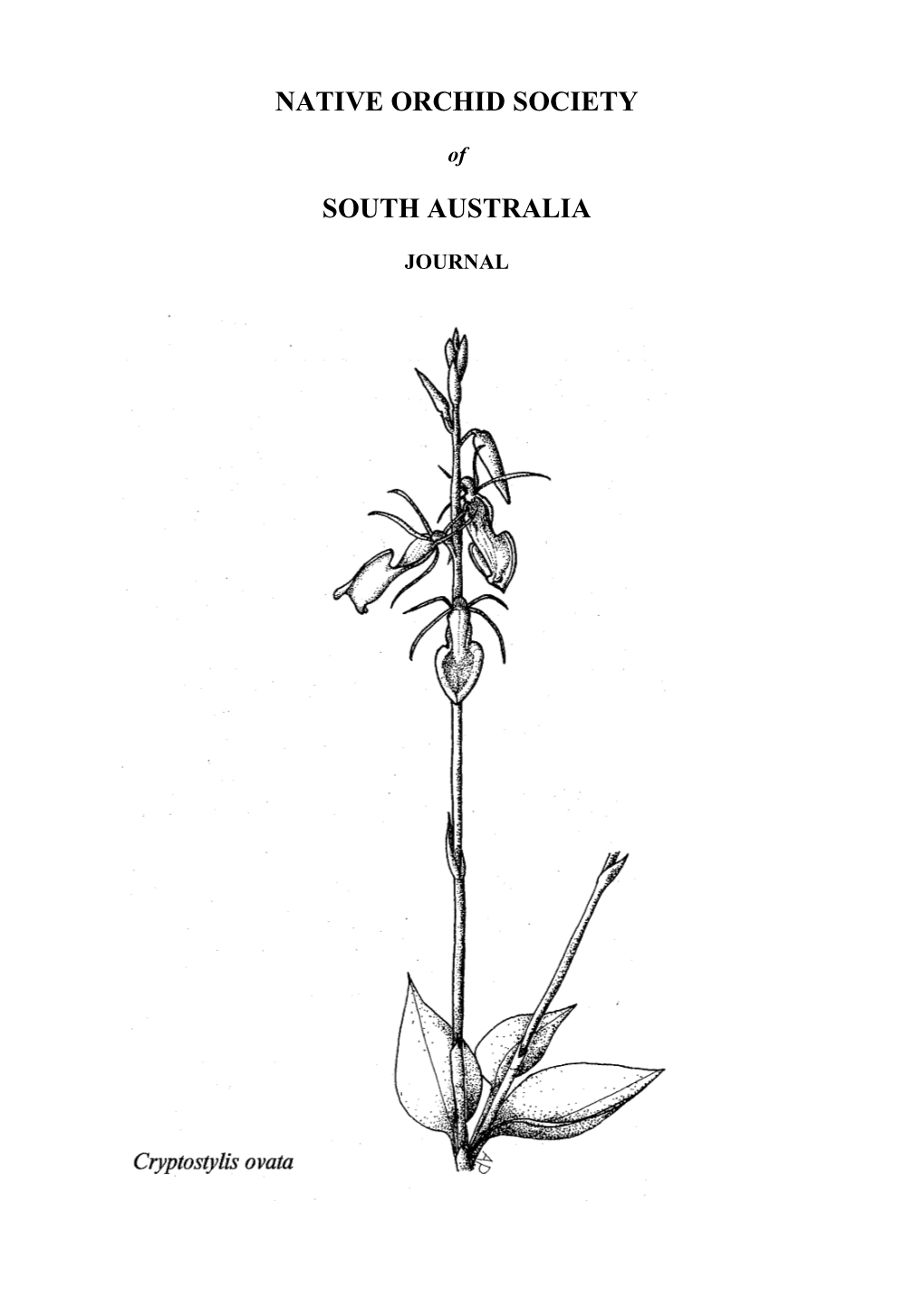 Native Orchid Society of South Australia