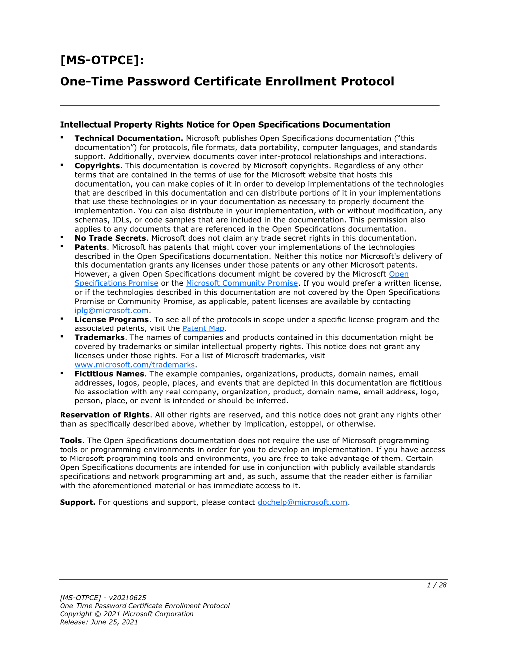 [MS-OTPCE]: One-Time Password Certificate Enrollment Protocol