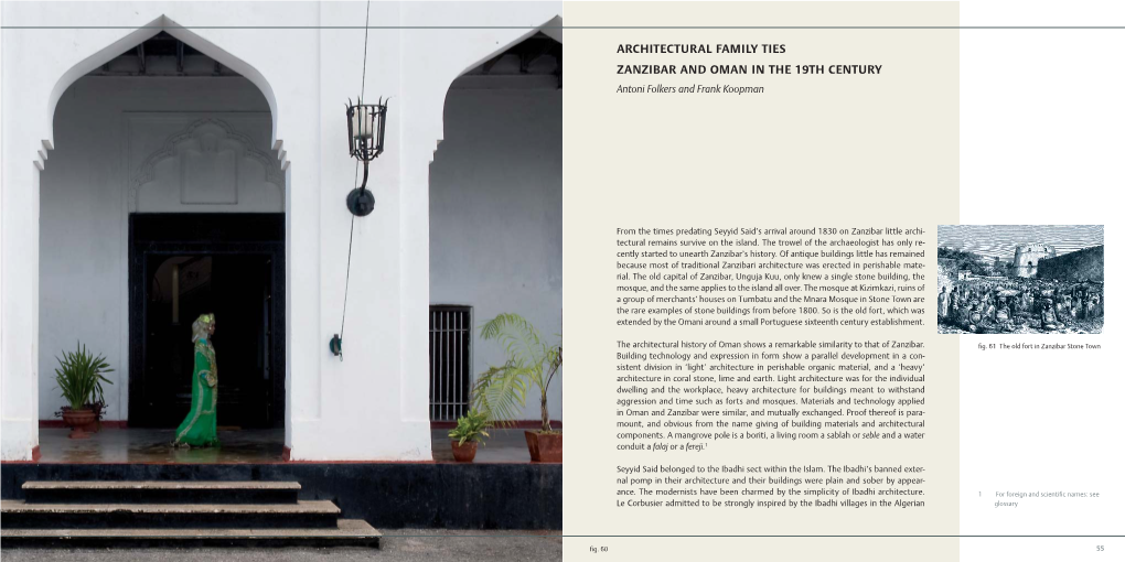 Architectural Family Ties Zanzibar and Oman in the 19Th Century Antoni Folkers and Frank Koopman