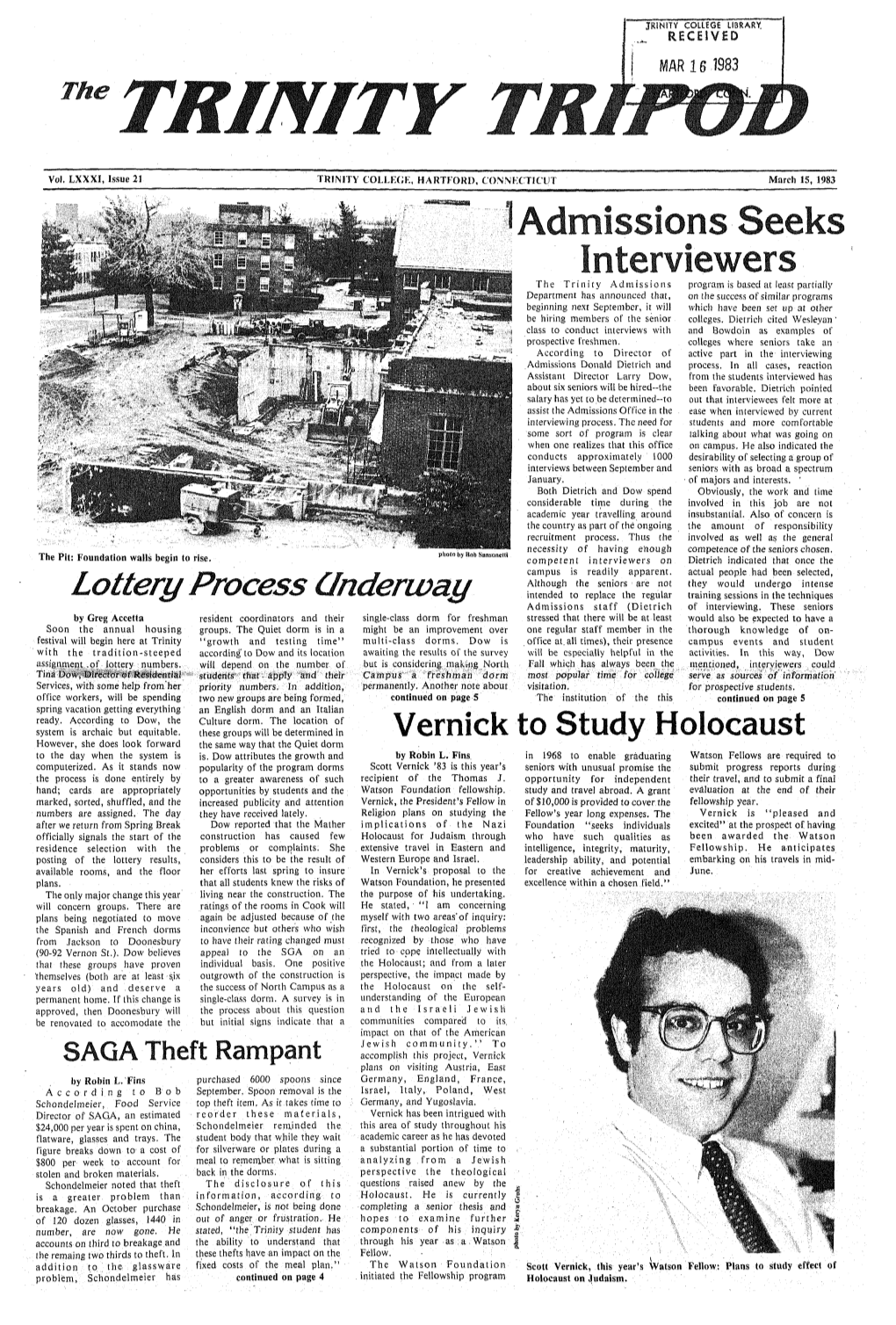 Trinity Tripod, 1983-03-15