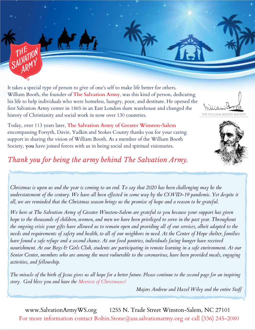 William Booth Newsletter