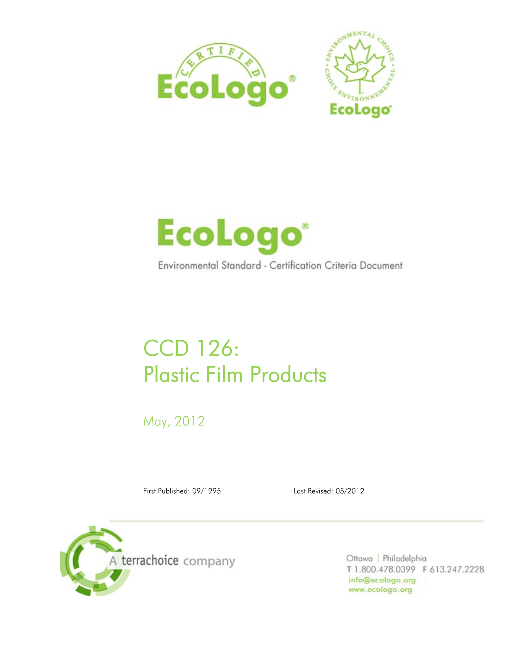 CCD 126: Plastic Film Products