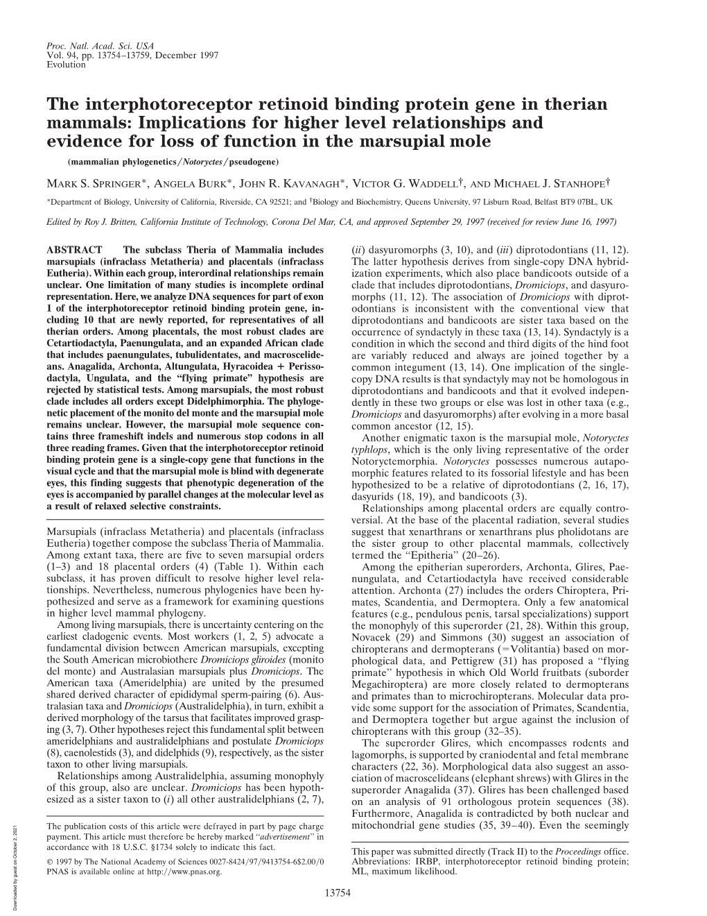 The Interphotoreceptor Retinoid Binding Protein Gene In