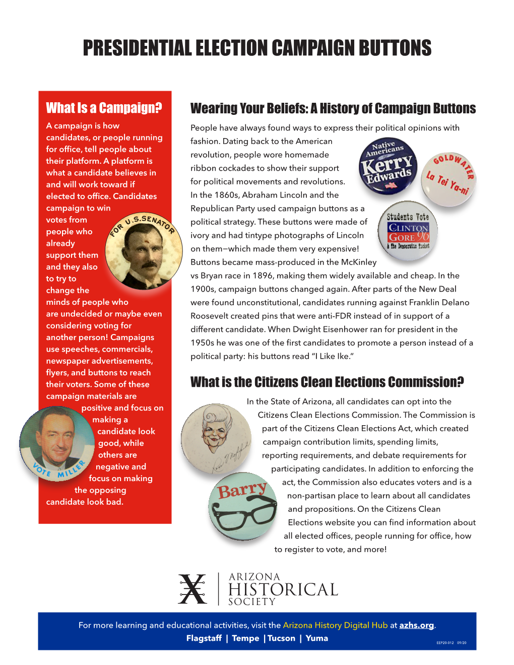 Presidential Election Campaign Buttons