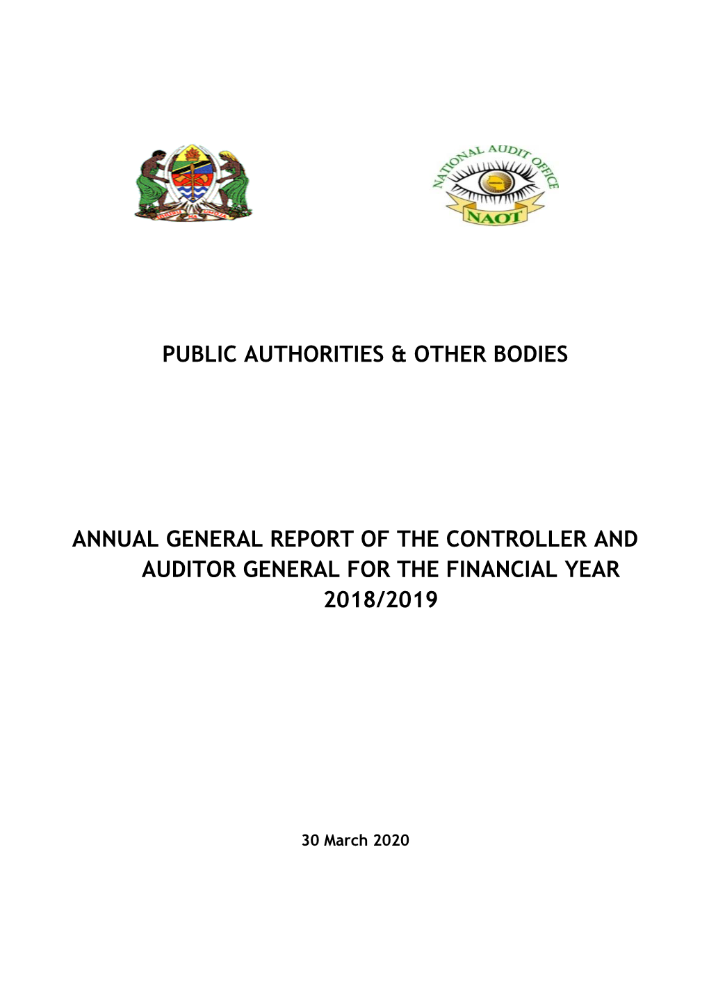 Public Authorities Other Bodies for the Financial Year 2018 2019