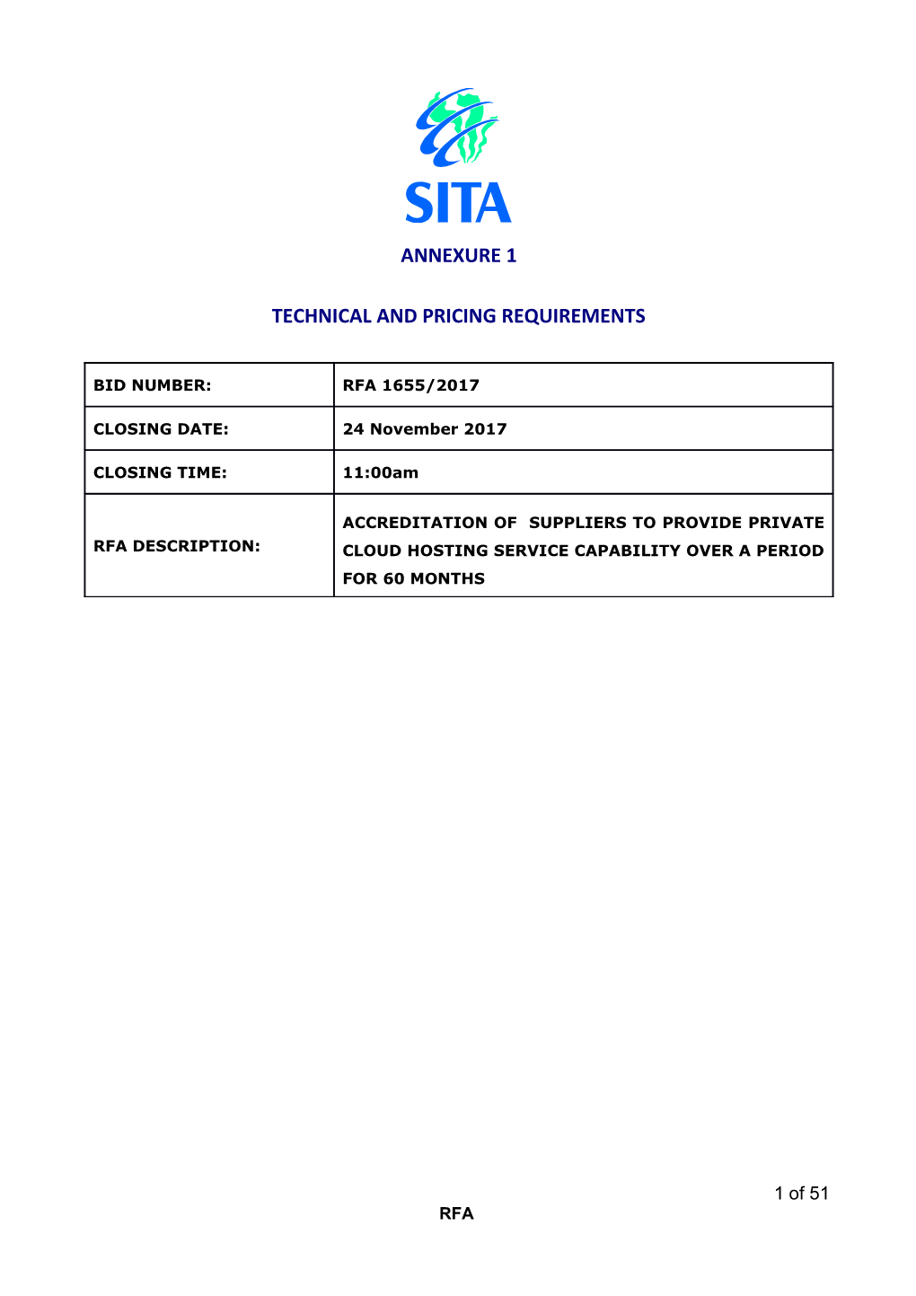 Bid Specification Template s1