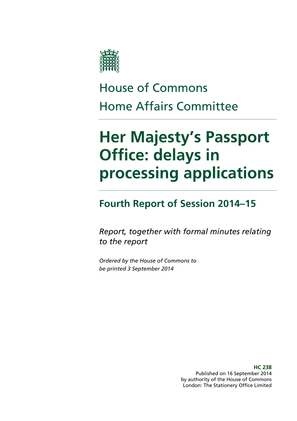 Her Majesty's Passport Office