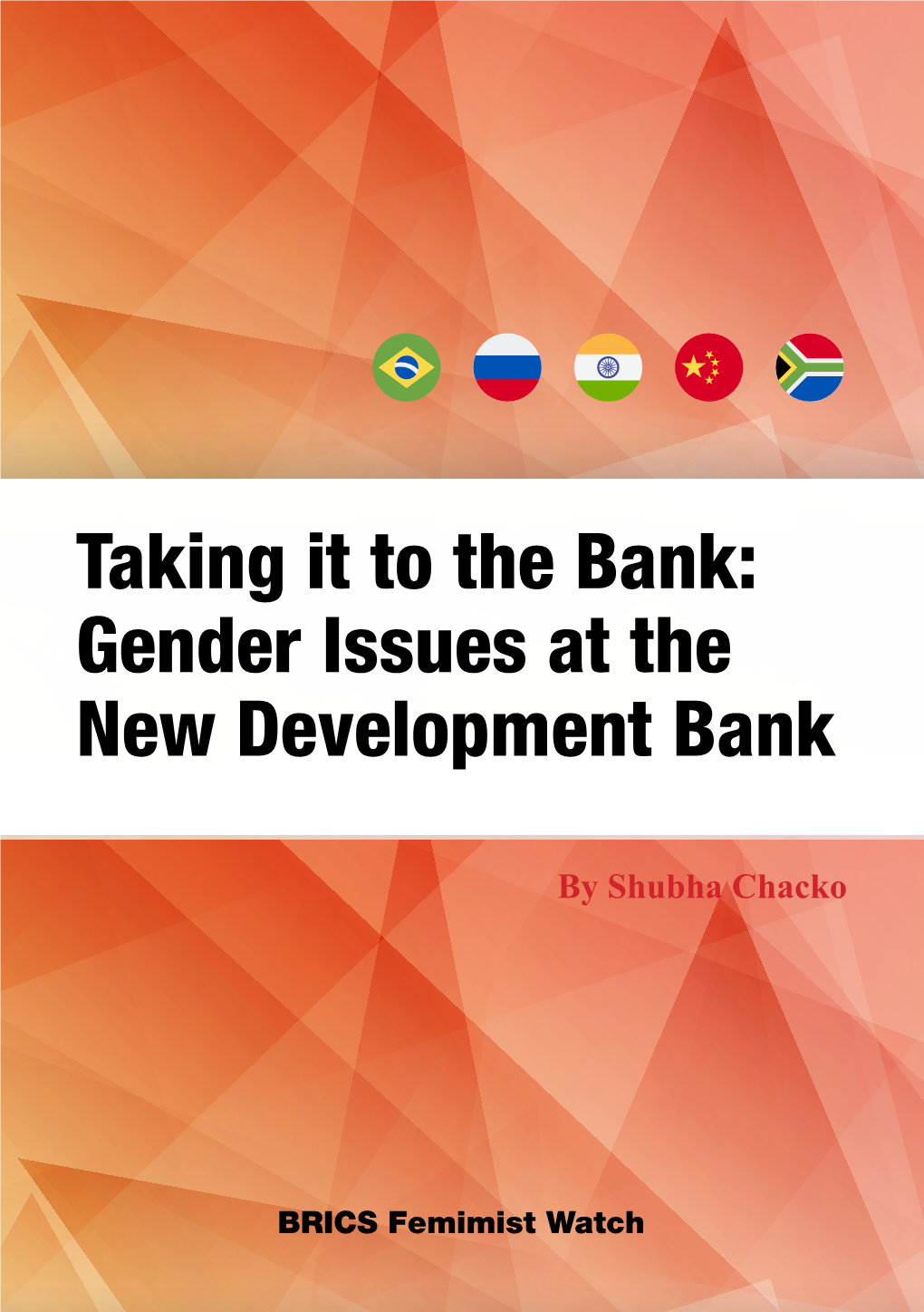 Taking It to the Bank: Gender Issues at the New Development Bank