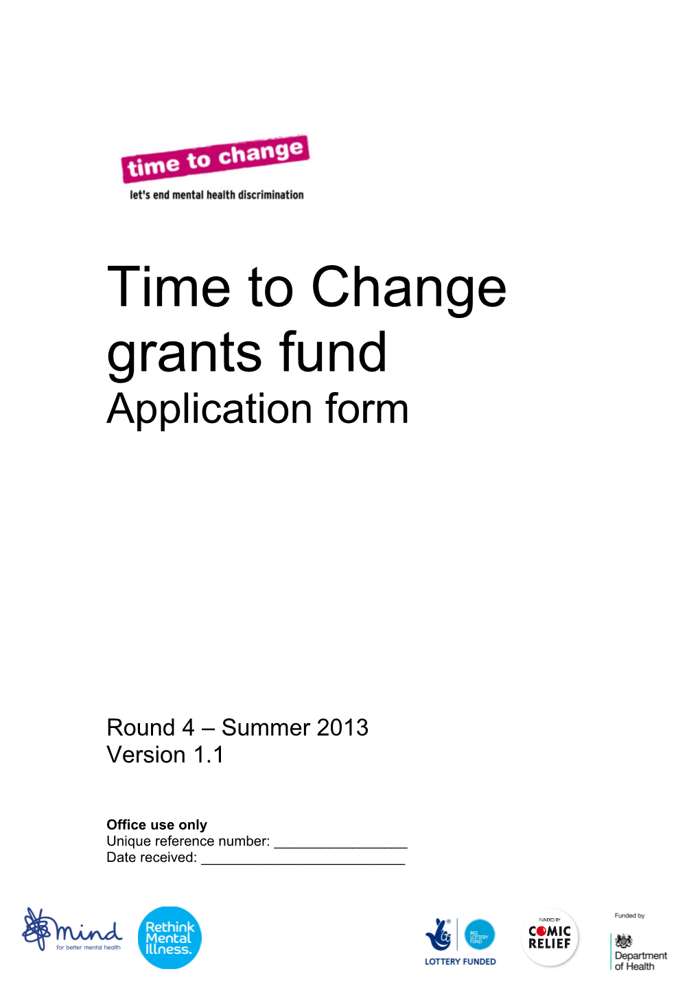 Time to Change Grants Fund