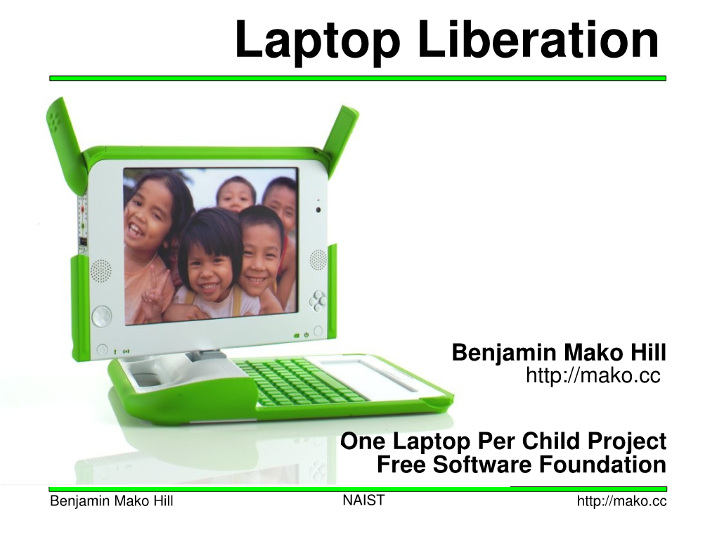 Laptop Liberation