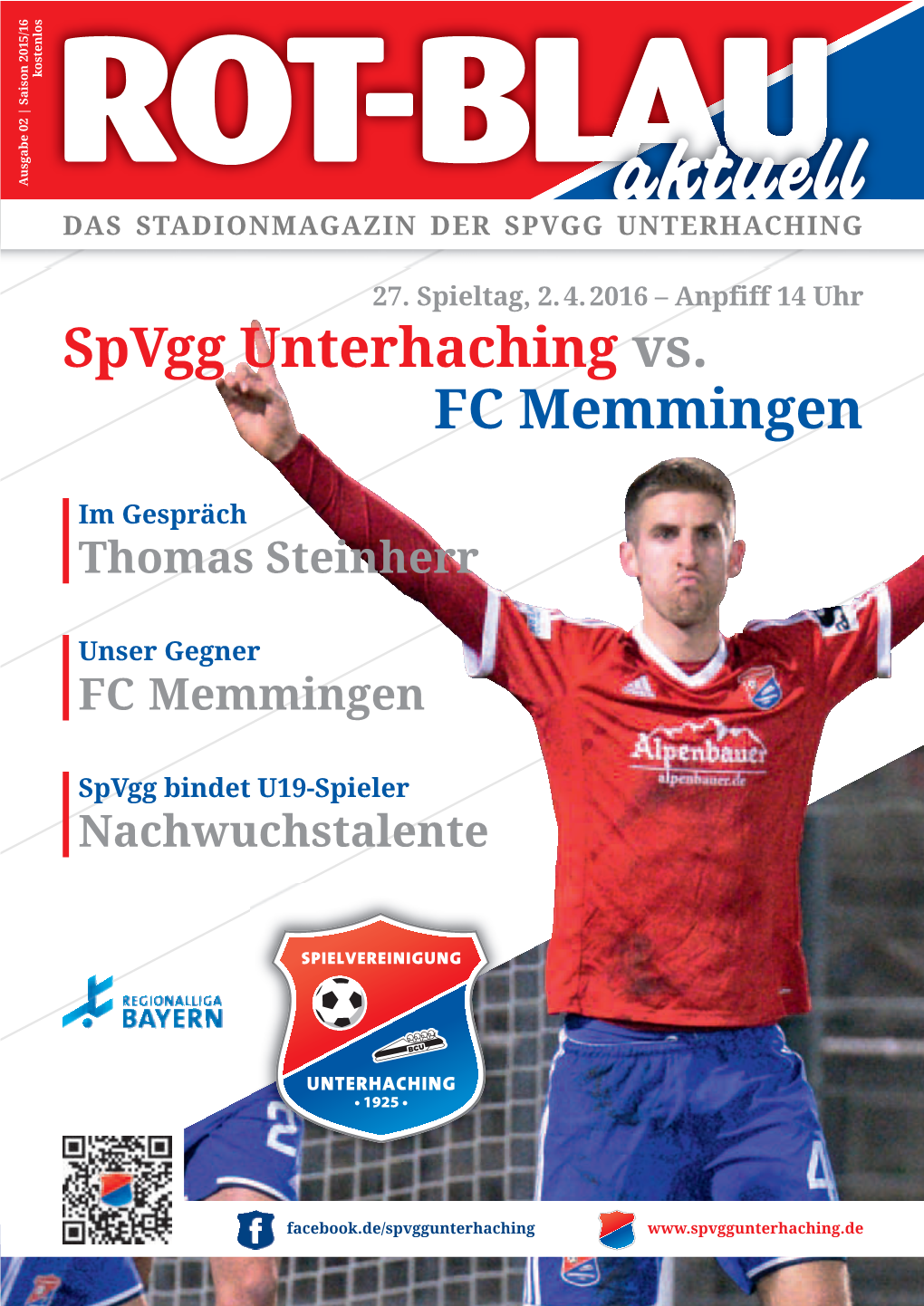 Spvgg Unterhaching Stadionmagazin Nr. 02 2016INT