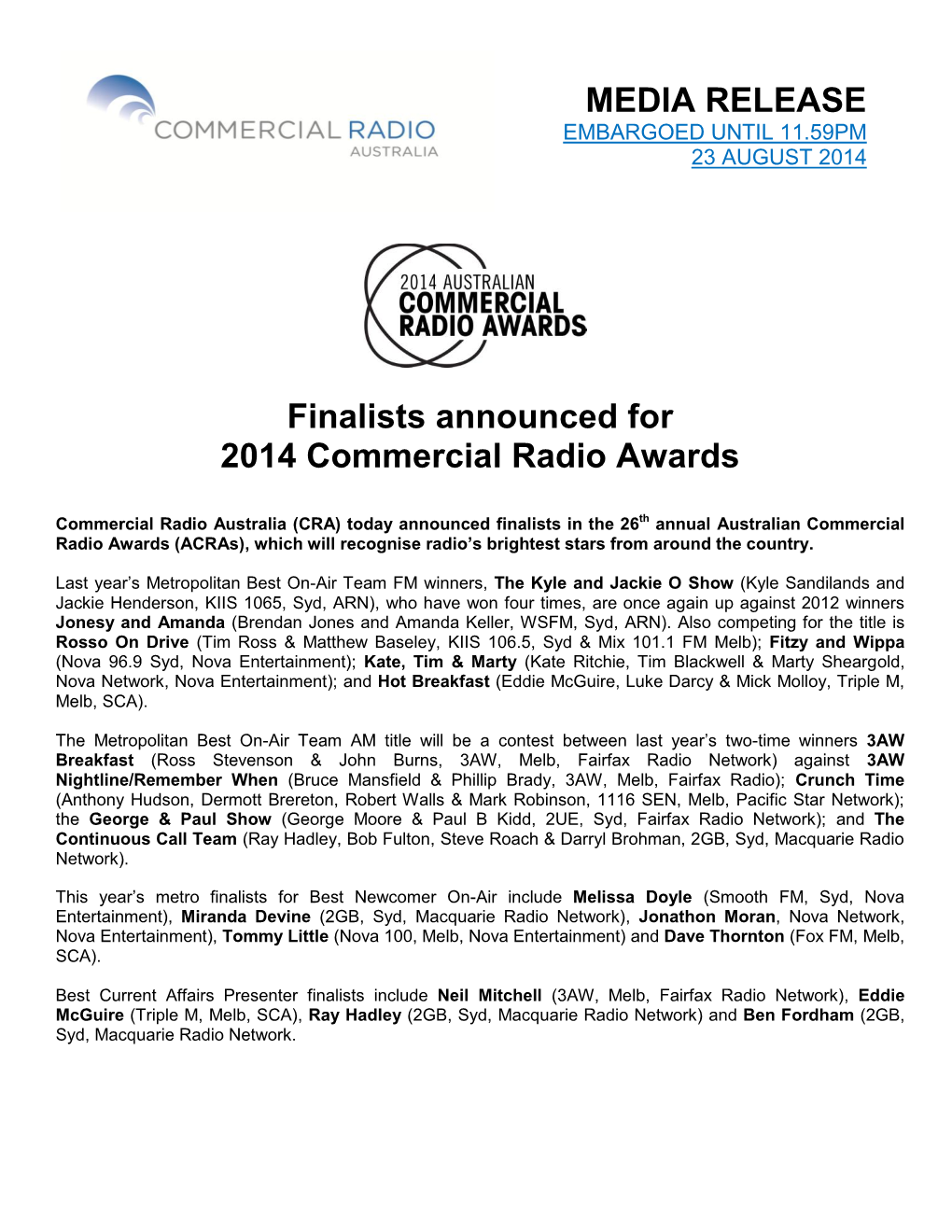 Commercial Radio Australia