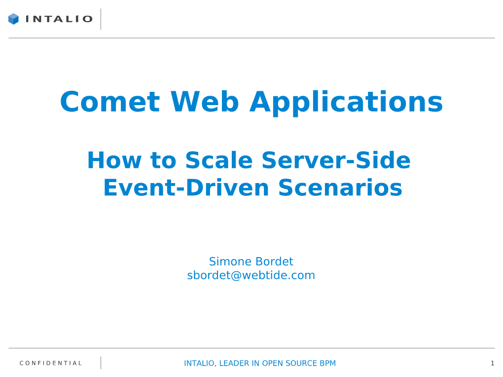 Comet Web Applications