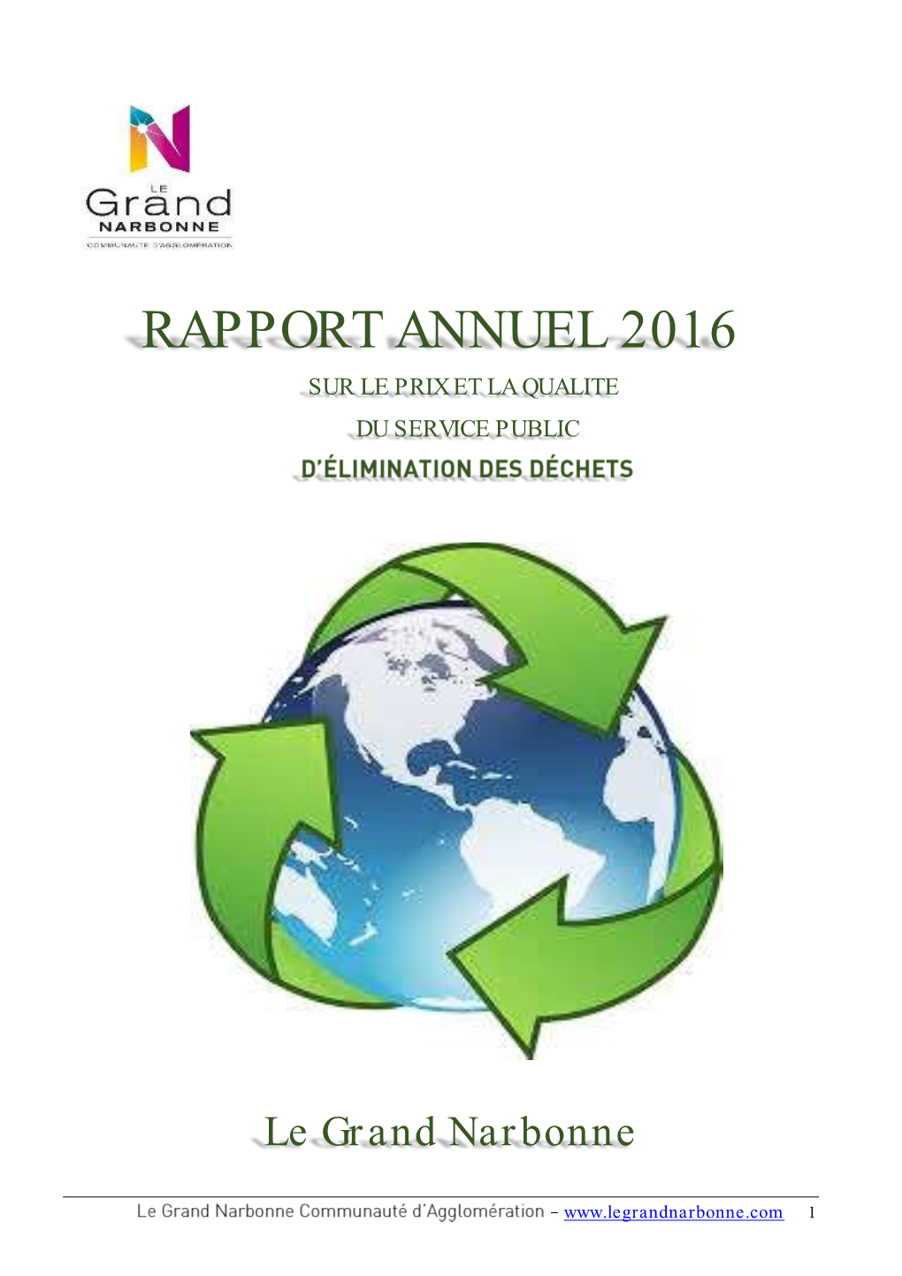 Rapport Annuel 2016 Sur Le Prix Et La Qualite Du Service Public