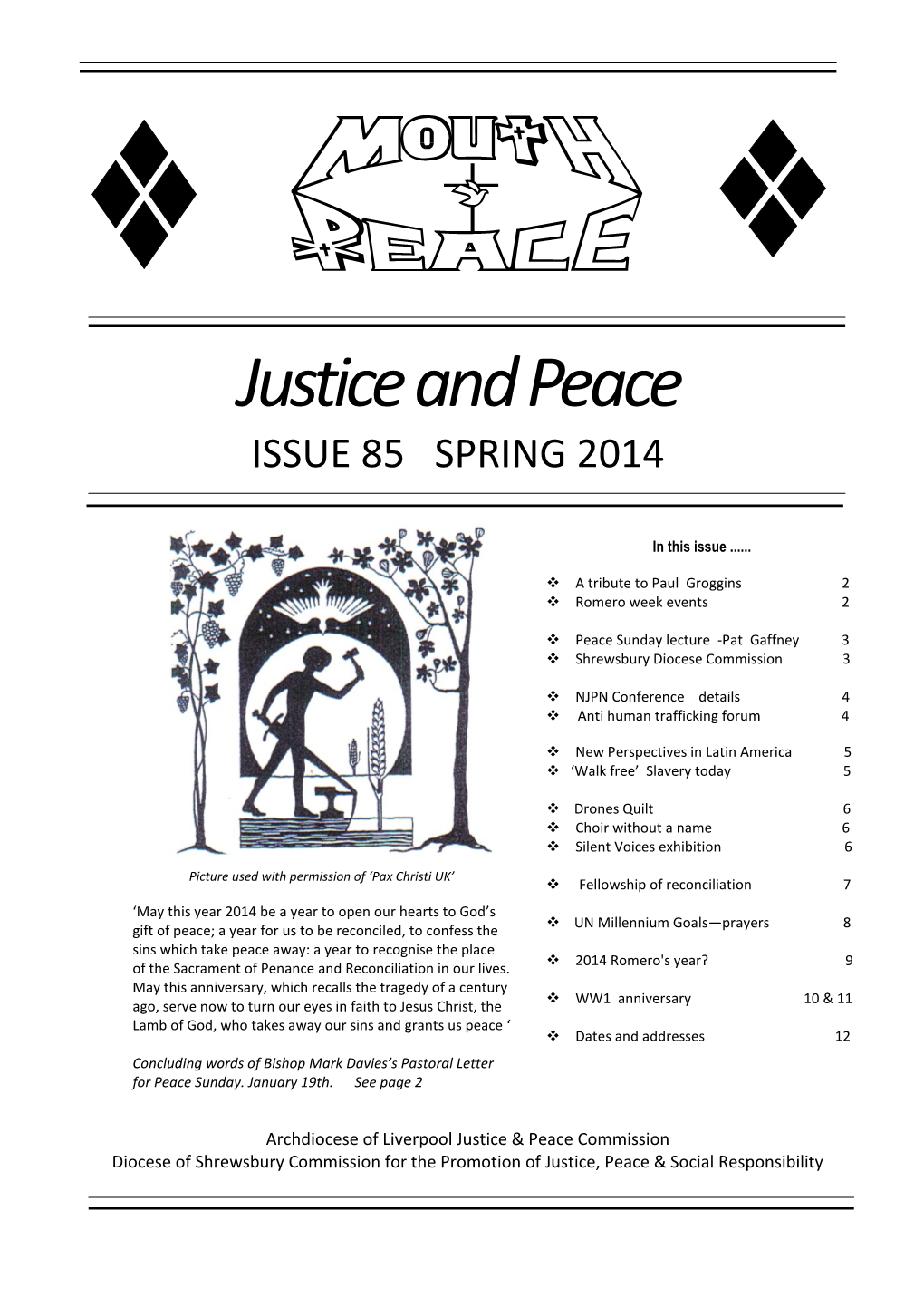 Mouthpeace Issue 85 Spring 2014
