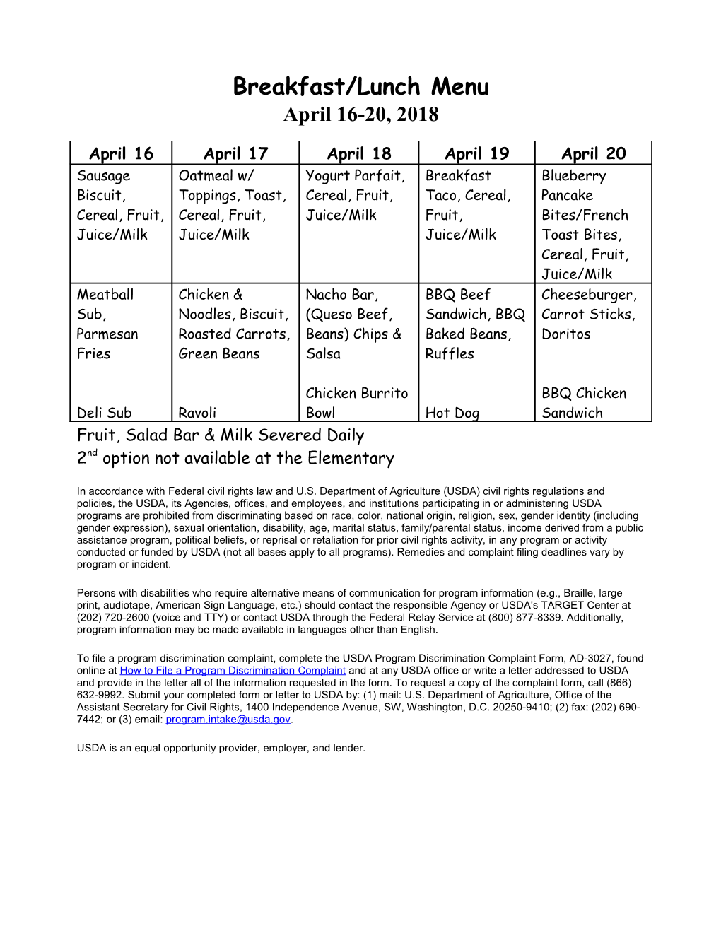 Caney Valley Middle and High School Weekly Bulletin