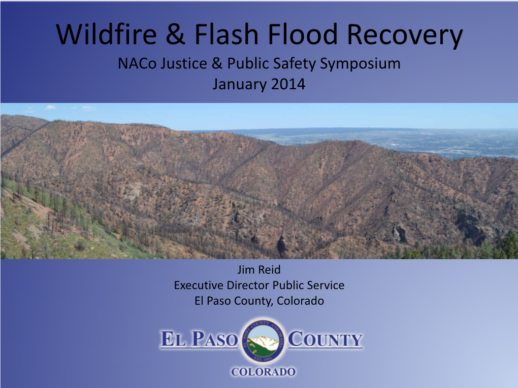 Wildfire & Flash Flood Recovery