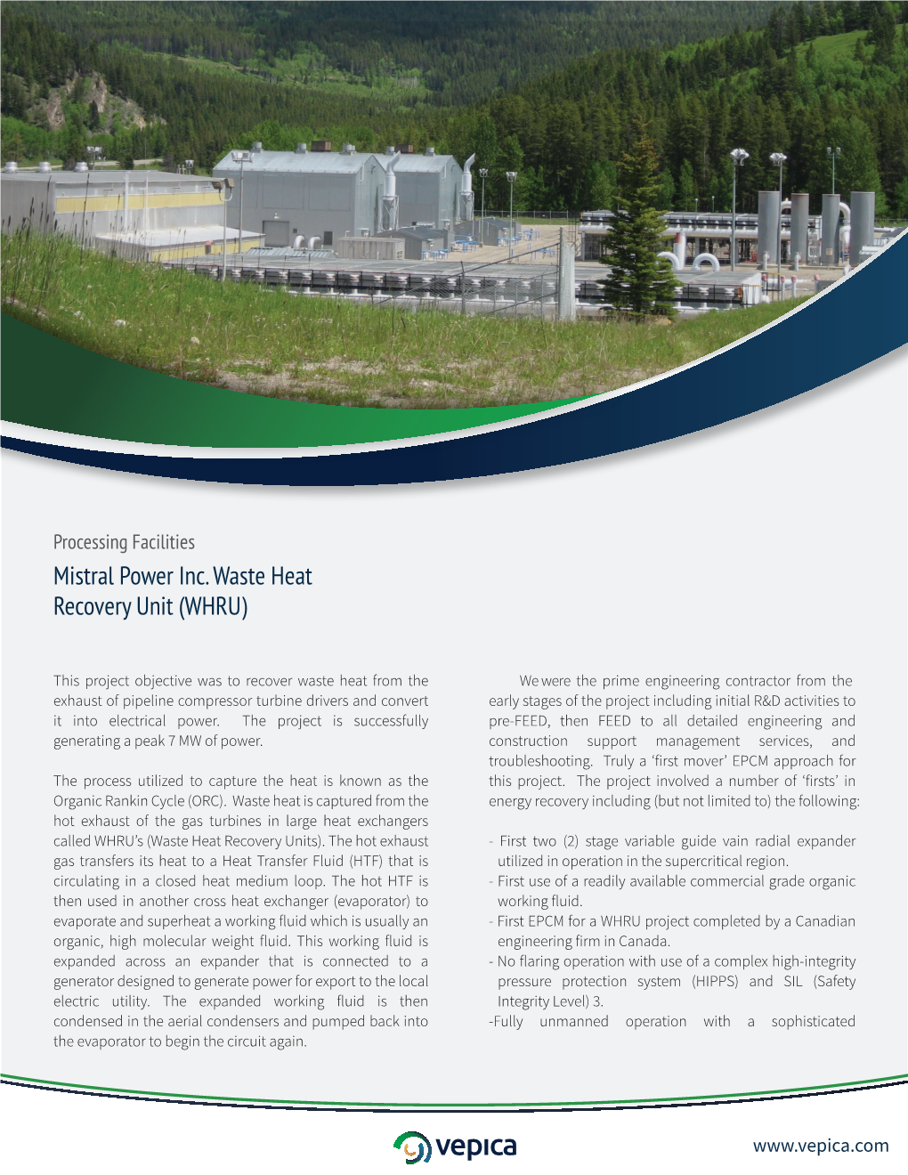 Mistral Power Inc. Waste Heat Recovery Unit (WHRU)