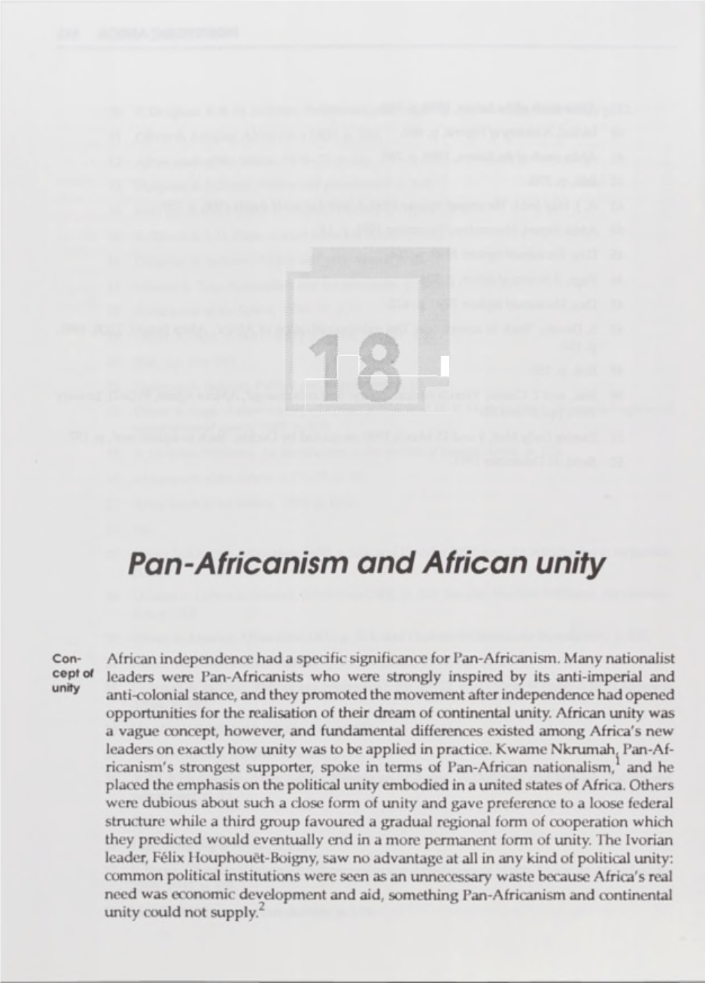 Pan-Africanism and African Unity