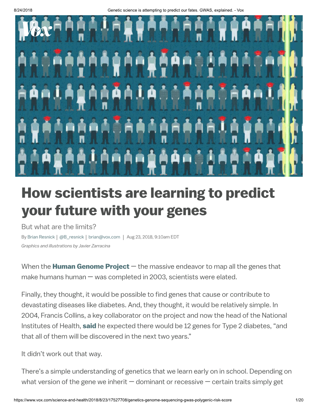 How Scientists Are Learning to Predict Your Future with Your Genes