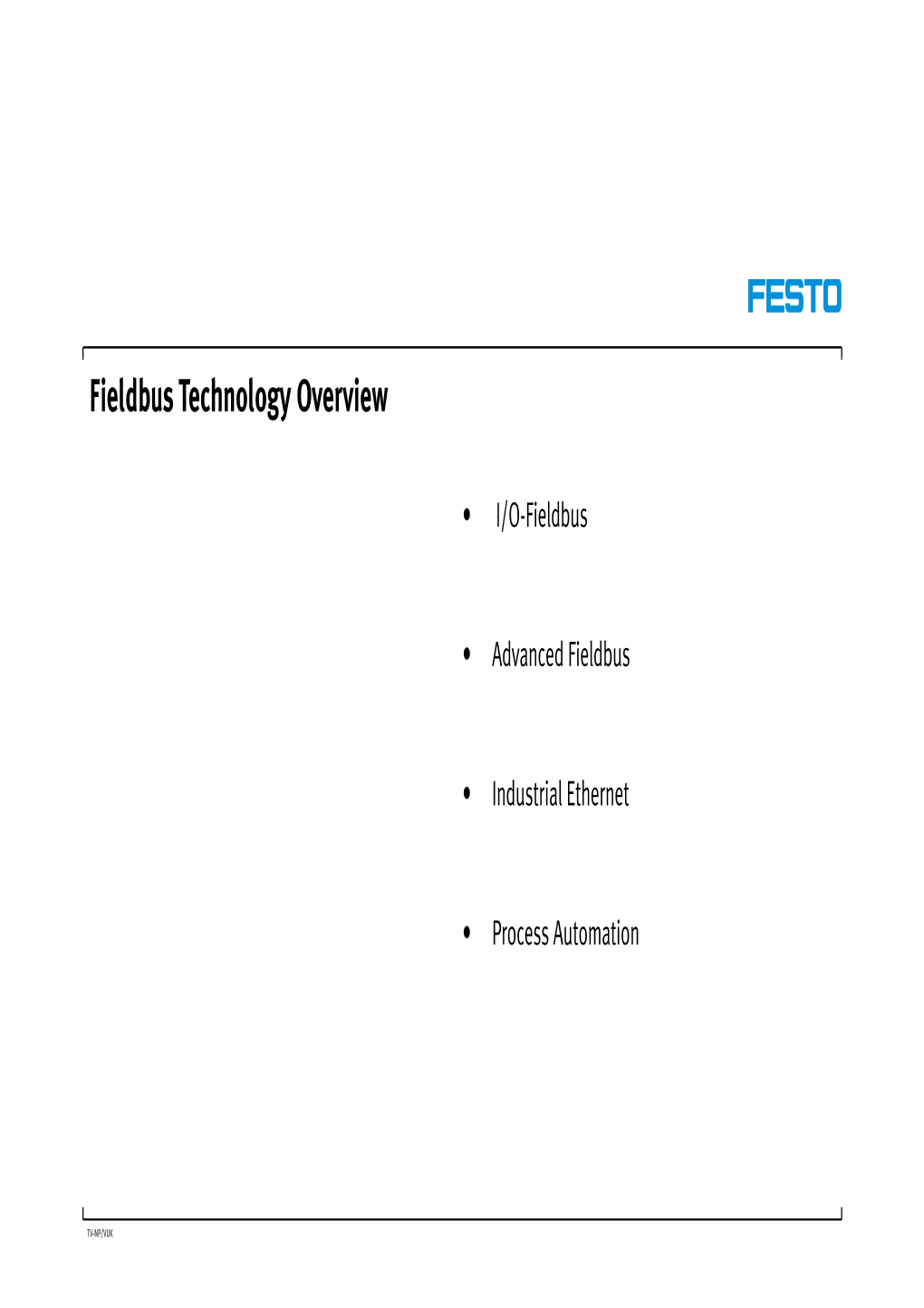 Fieldbus Technology Overview